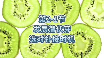 第2-1节-发展潜伏芽，选对补接时机