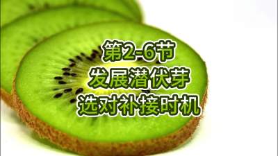 第2-6节-发展潜伏芽，选对补接时机