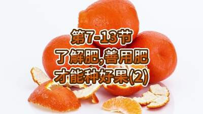 第7-13节-了解肥、善用肥，才能种好果