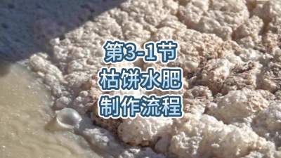 第3-1节-枯饼水肥的制作流程