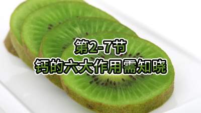 第2-7节-钙的六大作用需知晓