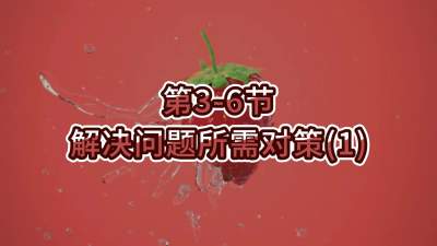 第3-6节-解决问题所需对策（1）