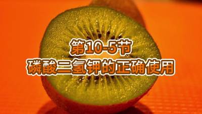第10-5节-磷酸二氢钾的正确使用