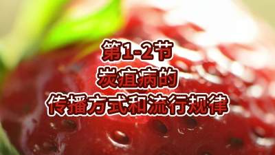第1-2节-炭疽病的传播方式和流行规律