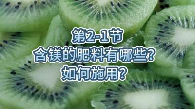 第2-1节-含镁的肥料有哪些？如何施用？