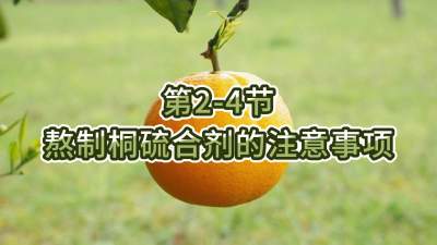 第2-4节-熬制桐硫合剂的注意事项