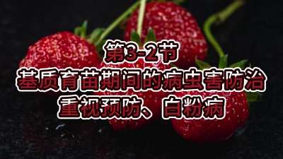 第3-2节-基质育苗期间的病虫害防治-重视预防、白粉病