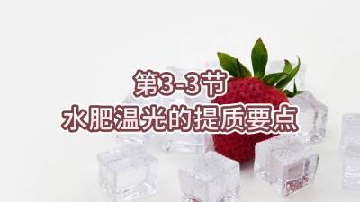 第3-3节-水肥温光的提质要点