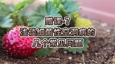 赠课-7-浅谈细菌性空洞病的几个常见问题