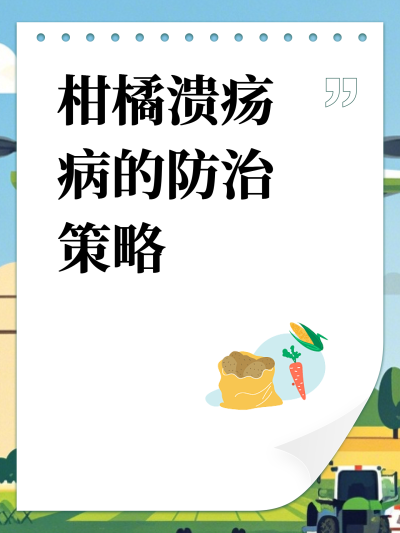 柑橘溃疡病的防治策略