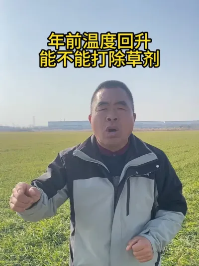 年前温度回升能不能打除草剂？？ #服务三农支持三农 #分享农业知识帮农民增产增收 #抖音助农 #新农人 #我的农资之路