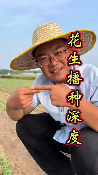 花生种植 花生科学种植深度，帮农助农在行动。#花生种植管理技术 #花生种植 #花生高产 #花生的种植方法 #花生高产种植
