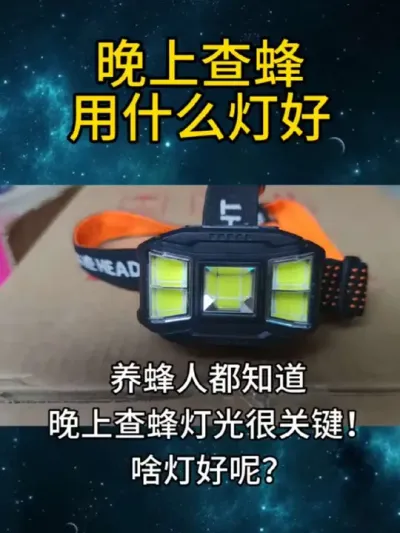 晚上查不蜂用什么灯好？ #春季检查蜜蜂#养蜂头灯#每天晚上检查哪个好？#养蜂推荐产品#养蜂技术分享