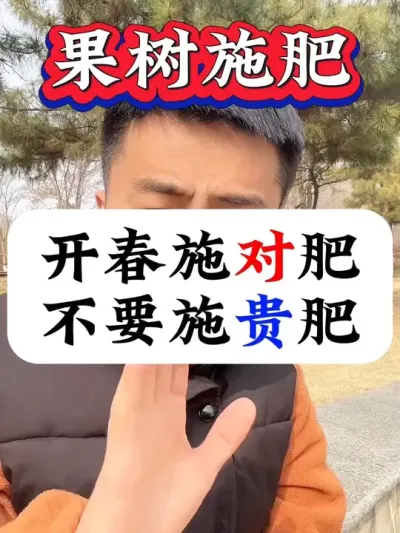 果树开春施对肥，不要施贵肥#果树施肥#果树种植#果树管理#促花保果 #果树管理技术