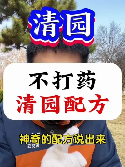 不打药清园配方 #果树清园 #病虫害防治 #果树清园 #果树管理 #果树管理技术