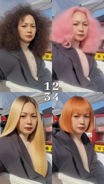 #快过年了整点新发型 哪个发型适合我#实在是不忍直视