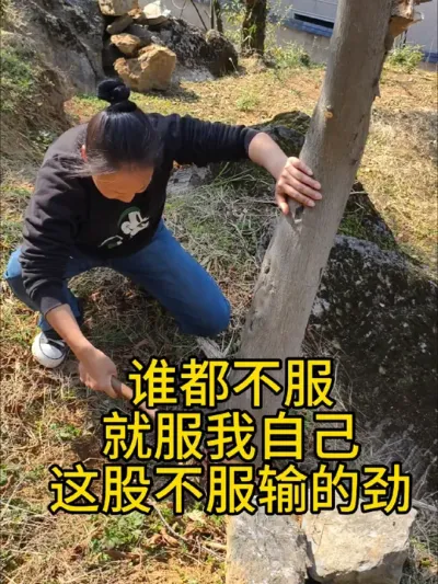 谁都不服，就服这个不服输的自己#支持三农扶持三农发展 #新农人计划2025 #返乡创业青年 @抖音小助手