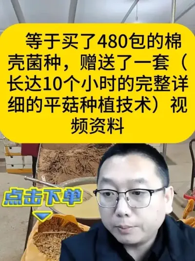 有平菇种植经验或者没有经验的老板请看过来，买菌种赠送您一套详细完整的平菇种植技术视频资料。#平菇种植 #种植课程 #平菇技术#平菇菌种