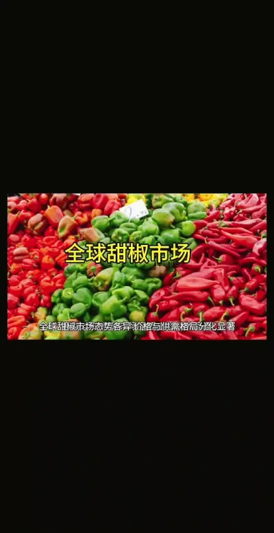 全球甜椒市场2025年概况#强烈推荐 @云食界展贸服务平台