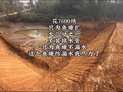 两台挖机，一大一小，齐心协力，翻新45岁高龄老鱼塘，总共花费了东家7600元，关于堤坝防漏水，这次我是真的尽力了#挖鱼塘 #挖掘机视频 #挖掘机 #挖掘机工作第一视角视频 #实拍原视频