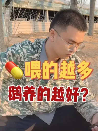 药喂的越多？鹅养的越好？嗯？啥啊！谁说的？#养鹅技术分享 #三农 #养鹅技术找晓雨