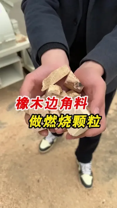 橡木边角料做燃烧颗粒，350型燃烧颗粒生产线，一起欣赏一下吧。#颗粒机 #燃烧颗粒 #生物质颗粒机