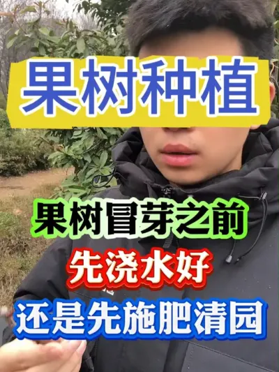 快来看看果树冒芽之前先浇水还是先施肥呢#果树 #果树种植 #果树管理 #果园管理