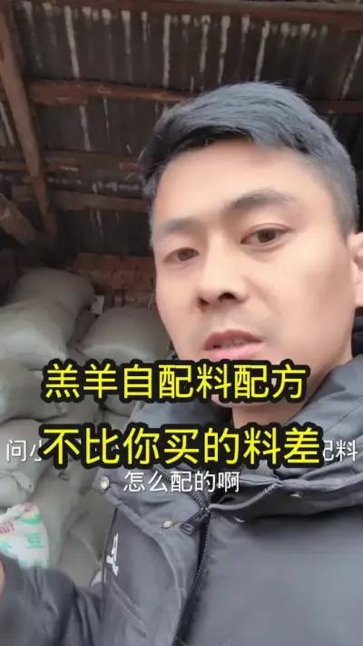 羔羊自配料配方，一个月轻松长8斤起步#养羊 #农村养羊 #养羊技术分享 #养羊技术 #羔羊自配料