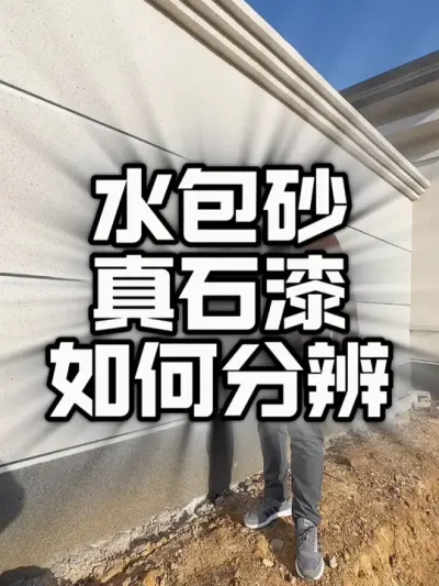 老乡，咱家建房准备用真石漆，还是水包砂？#农村自建别墅 #宅基地建房