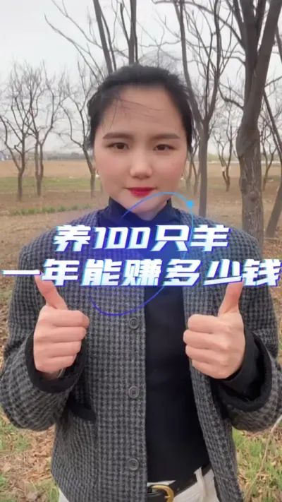养100只羊一年能赚多少钱#养羊技术分享 #牛羊饲料 #羊价行情 #自繁自养 #养羊人