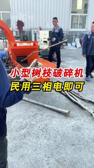 22kw的树枝破碎机，一起欣赏一下吧。#破碎机 #粉碎机 #颗粒机厂家