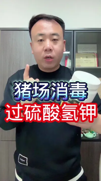 猪场常用消毒剂，过硫酸氢钾， 要选择国标正品可以扫码的，99元发2桶，每桶1公斤，兑水400斤左右。#创作灵感 #养猪人 #养猪场消毒