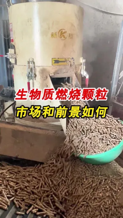 生物质燃烧颗粒市场前景 生物质燃烧颗粒的前景如何，了解一下。#颗粒机 #生物质颗粒机 #燃烧颗粒