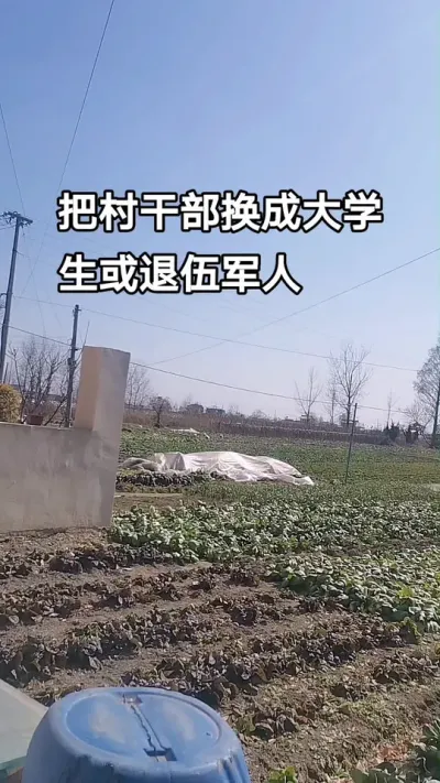 把村干部换成大学生或退伍军人#服务三农支持三农