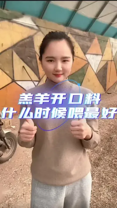 羔羊开口料#牛羊饲料 #育肥羊羔专用饲料 #羊羔料槽