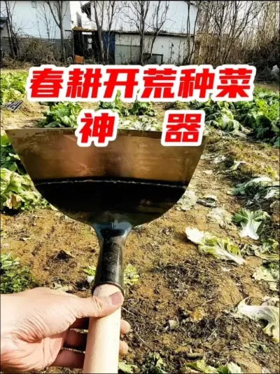 春耕开始了，你需要一把好用又顺手的锄头  #农用工具 #锰钢锄头 #种菜 #除草神器 #农村实用工具神器
