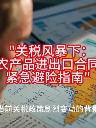 (66) "关税风暴下：农产品进出口合同紧急避险指南"@云食界展贸服务平台