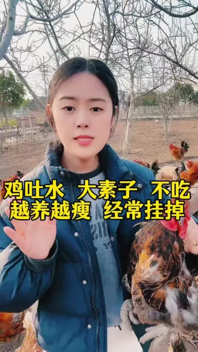 鸡吐水大素子不吃食，越养越瘦经常挂掉怎么办 #科学养鸡 #鸡鸭鹅养殖 #养鸡人 #养殖小妙招 #鸡鸭鹅