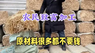 农村致富加工项目，原材料到处都是，成本低，1天轻松赚1000 #农村致富好项目 #三农 #农村加工厂 #返乡创业 #抖音助农