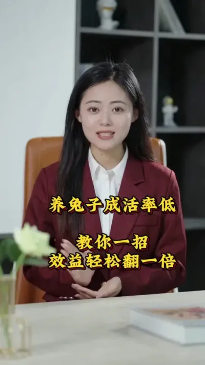 养兔子成活率低，教你一招，效益轻松翻一倍#肉兔养殖 #兔子 #养兔人 #养兔子注意事项 #科学养兔