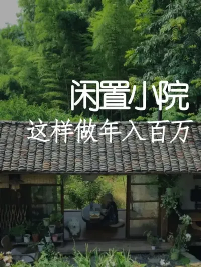 闲置院子别浪费，办好了年入百万！ #小院改造 #氛围感 #网红打卡地 #天雅设计 #设计
