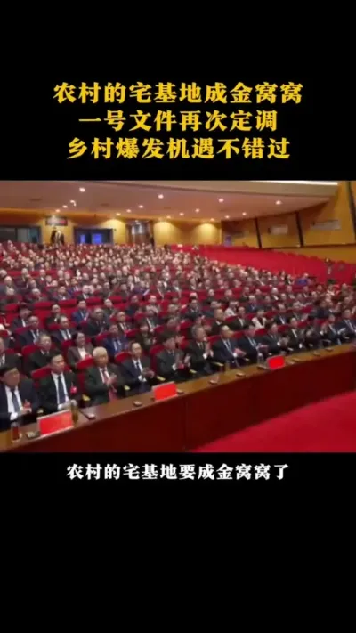 农村的宅基地变成金窝窝了一号文件再次定调乡村爆发机遇不错过 #乡村振兴 #乡村扶持 #农村土地 #宅基地