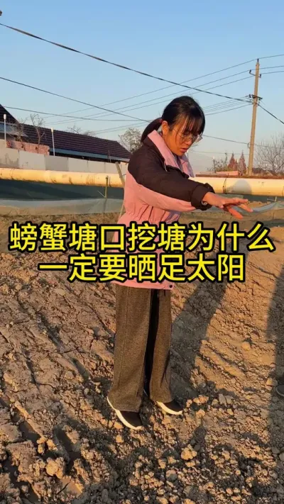 螃蟹塘口挖塘为什么一定要晒足太阳！！！！ #渔多多养殖模式 #水产养殖技术 #河蟹养殖 #新农人计划2024 #大闸蟹养殖