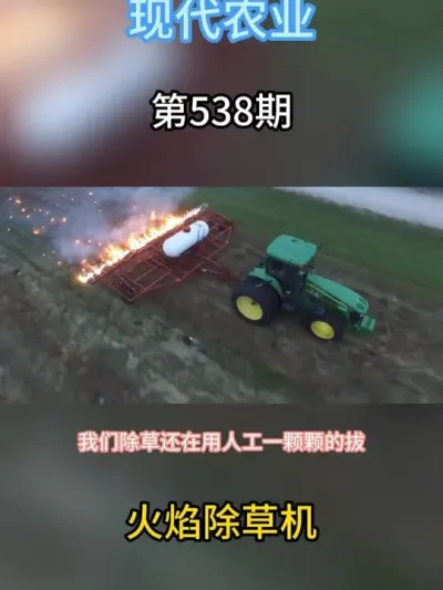 除草不费力，看看这一把火 #热点新闻事件 #农业 #现进机器 #春日机位大赛