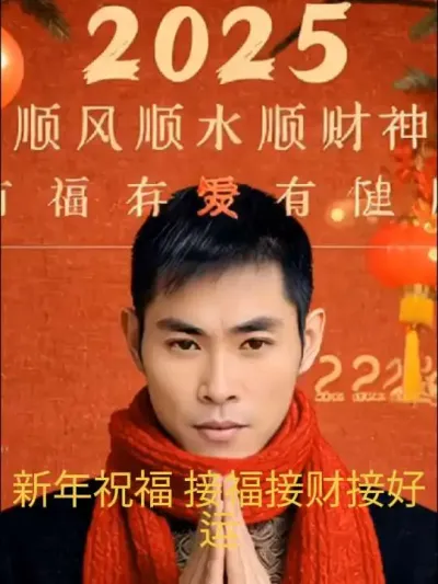#内容启发搜索 #新年祝福 #接福接财接好运 ，祝大家在新的一年里顺风顺水顺财，有福有爱有健康。@抖音小助手 @DOU+小助手