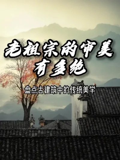 老祖宗的审美有多绝？ 老祖宗的审美有多绝，盘点古建筑中的传统美学系列1。#老祖宗的审美 #东方美学 #传统文化 #农村自建房 #古建筑之美