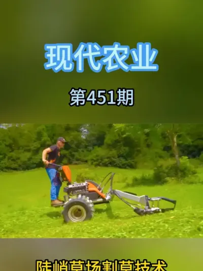 陡峭草场割草技术 #割草机 #三农 #农业种植 #草场 #农业种植技术