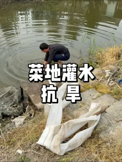 好多天不下雨了，菜地准备灌水浇菜 