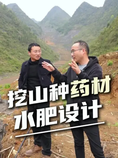 搬家不如搬石头，在这样石漠化高达80%的山地，如何规划种植，水肥一体化又如何设计呢? #中药材种植  #水肥一体化  #西畴精神  #设施助农
