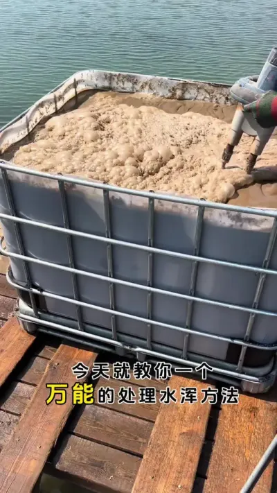 今天教你一个万能的处理水浑方法，学会这招全年水质不在水浑#螃蟹养殖 #鱼虾蟹养殖 #河蟹养殖 #三农 #粪净肽 @DOU+小助手